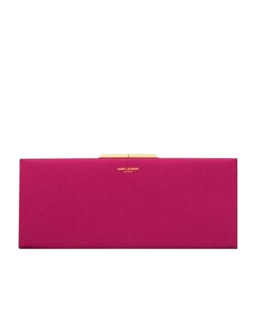 Saint Laurent Purple Midnight Small Clutch Bag