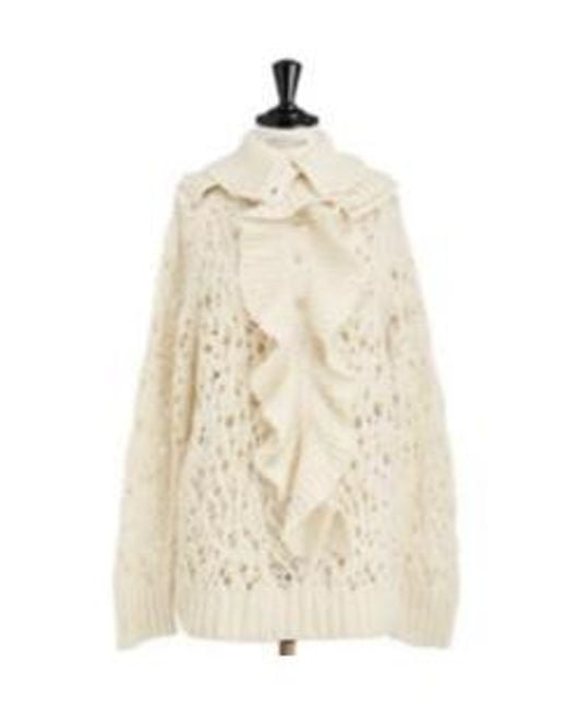 Dior Natural Sweater With Removable Ruched Collar