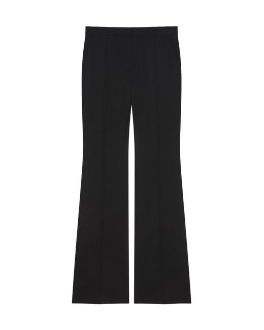 Givenchy Black Wool Bootcut Tailored Trousers