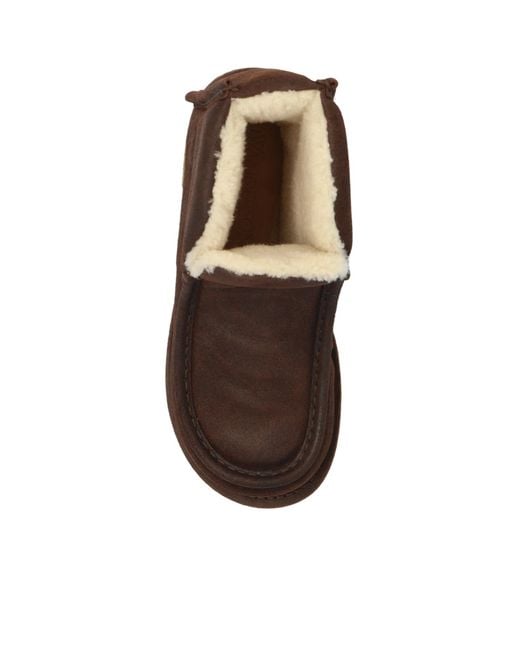J.W. Anderson Black Shearling-Lined Suede Boots