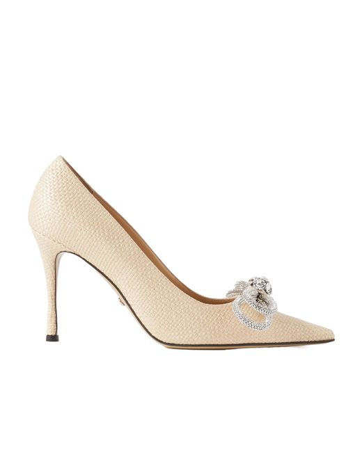 Mach & Mach White Pointed High Heels