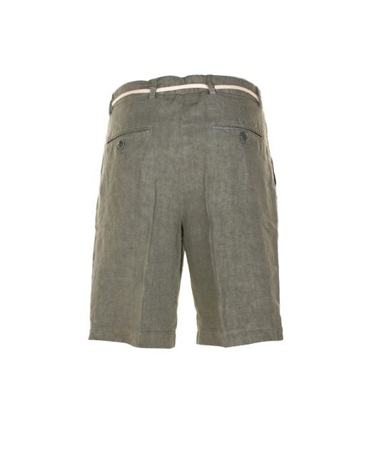 Aspesi Gray Logo Shorts