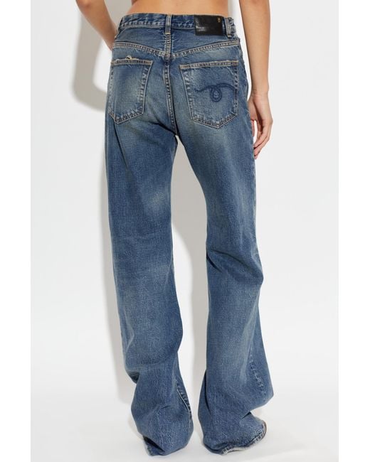 R13 Blue Belt-Loop Jeans