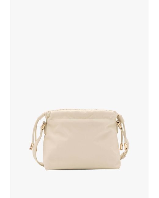 A.P.C. Natural Ninon Logo Embossed Mini Shoulder Bag