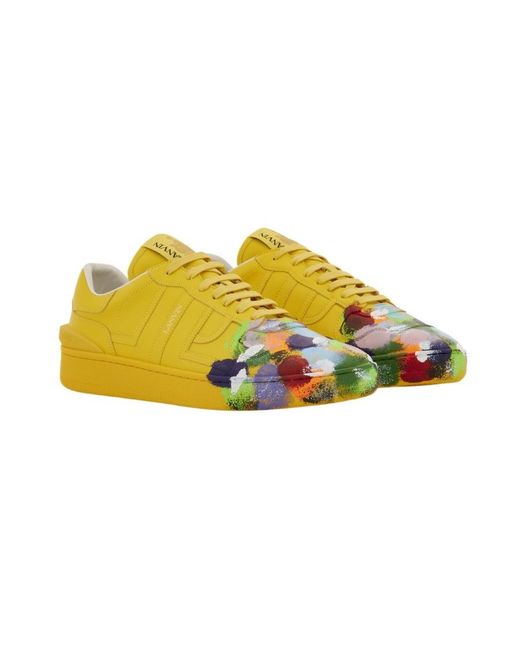 Lanvin Yellow X Gallery Department Lace-Up Sneakers for men