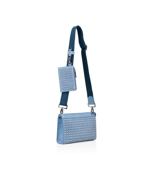 Christian Louboutin Blue Studded Shoulder Bag for men