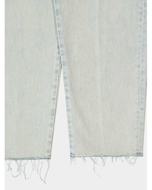 Fear Of God White Straight-Leg Frayed-Edge Jeans for men