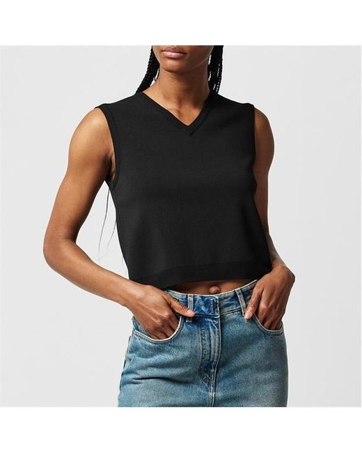 Givenchy Black Sleeveless Knit Top