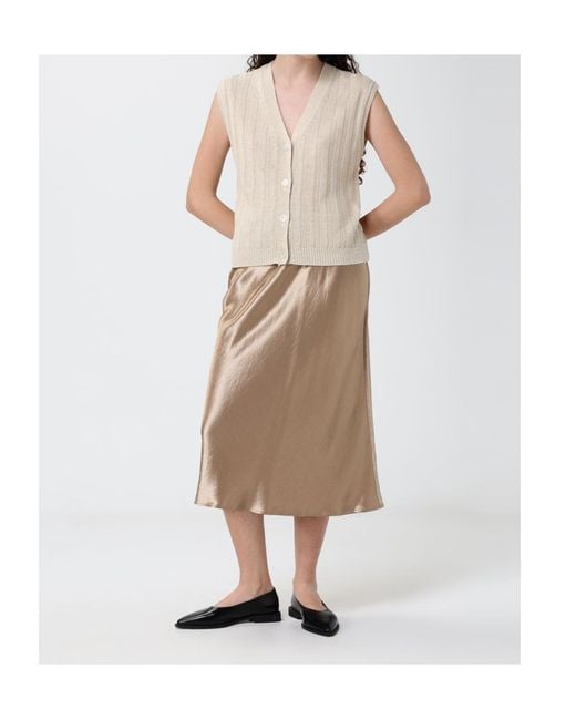 Max Mara Natural Sleeveless Cardigan