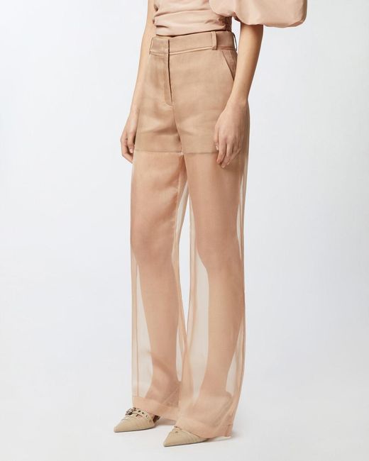 Pinko Natural Straight Trousers