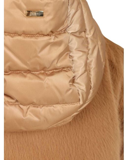 Herno Brown Satin Cape