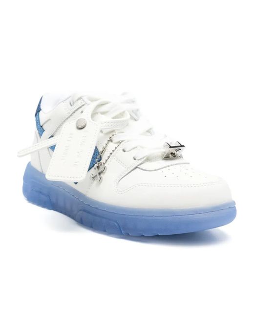 Off-White c/o Virgil Abloh Blue Out Of Office Metal Sneakers