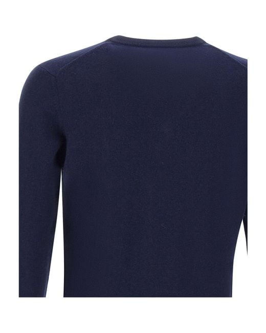 Kangra Cashmere Blue Long-Sleeved Sweater for men