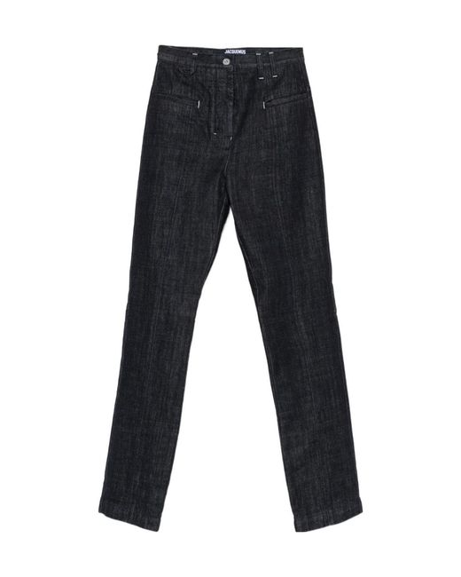 Jacquemus Black Le De-Nimes Norma Cropped Jeans