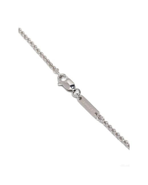 Tom Wood White Sphere Double Pendant Necklace for men
