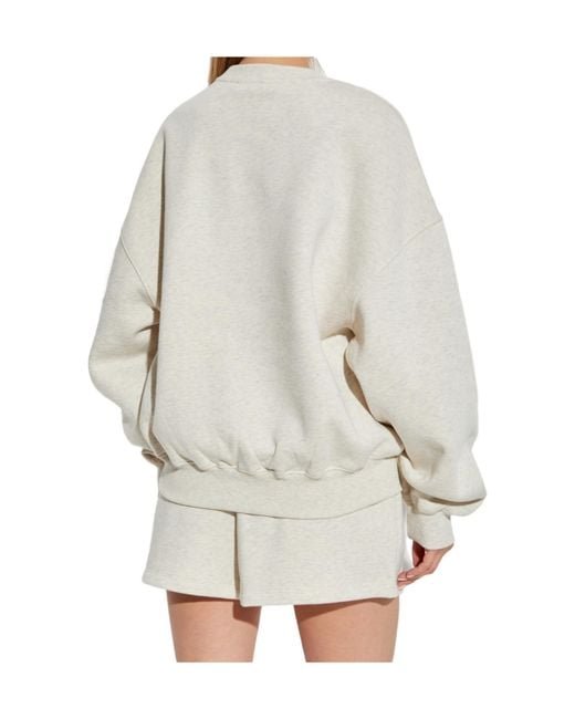 ROTATE BIRGER CHRISTENSEN White Logo Embroidery Sweatshirt