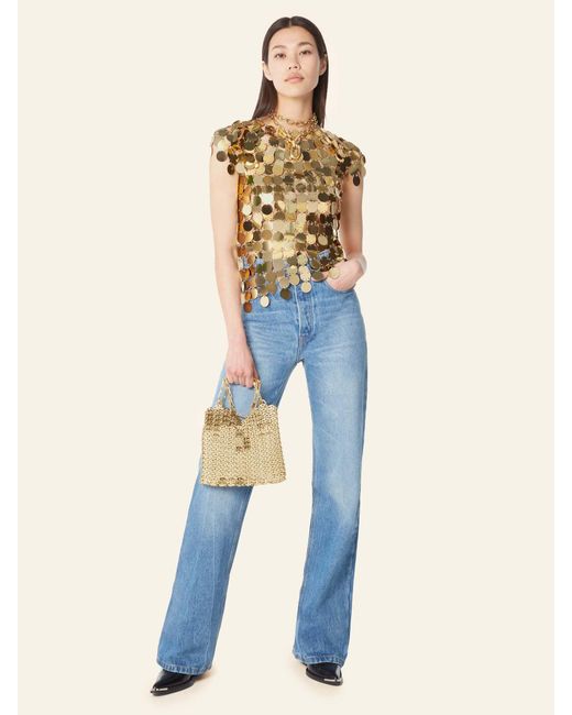 Rabanne Natural Chain Shoulder Bag