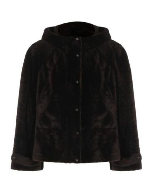 Brunello Cucinelli Black Hooded Jacket