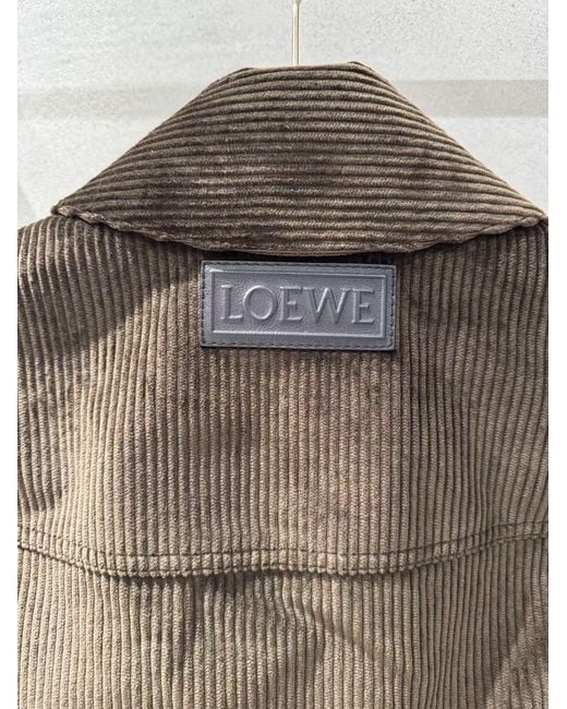 Loewe Brown Collared Jacket