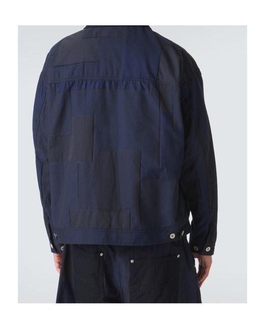 Comme des Garçons Blue Cotton Blend Long-Sleeved Jacket for men
