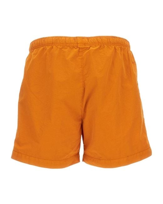 C P Company Orange Lens Detail Swim Shorts for men