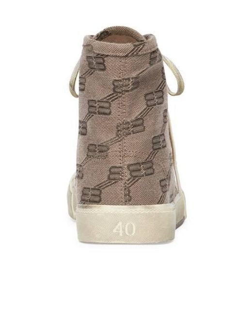 Balenciaga Natural Paris High-Top Sneakers for men