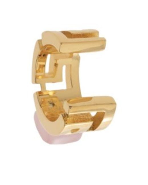Versace Metallic Greca Stone Ear Cuff Earring