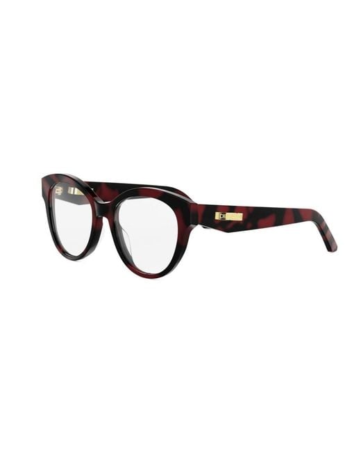 Dior White Full-Rim Frame