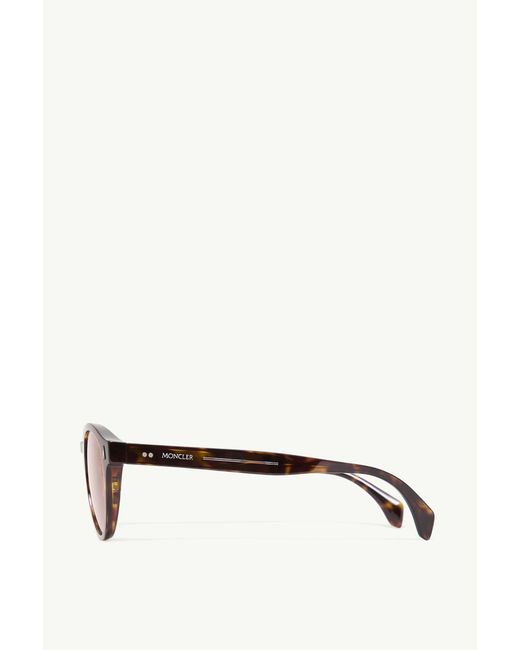Moncler Pink Ember Round Sunglasses for men