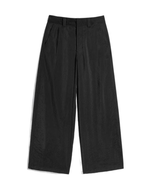 Lemaire Black Straight Tailored Pants for men