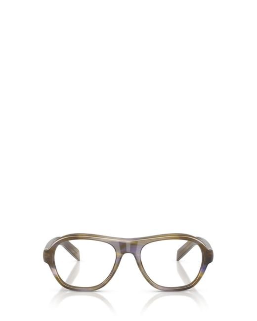 Prada Multicolor Eyewear Oval Frame Glasses