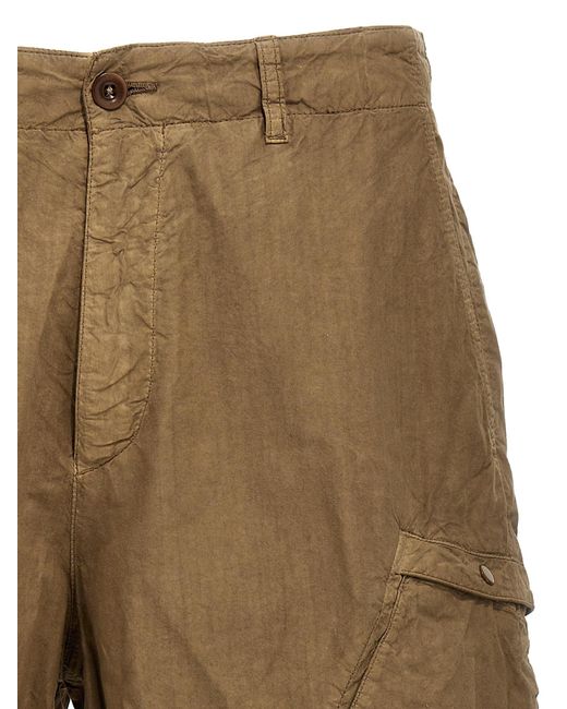 C P Company Green Logo Cargo Badge Bermuda Shorts Bermuda, Short for men