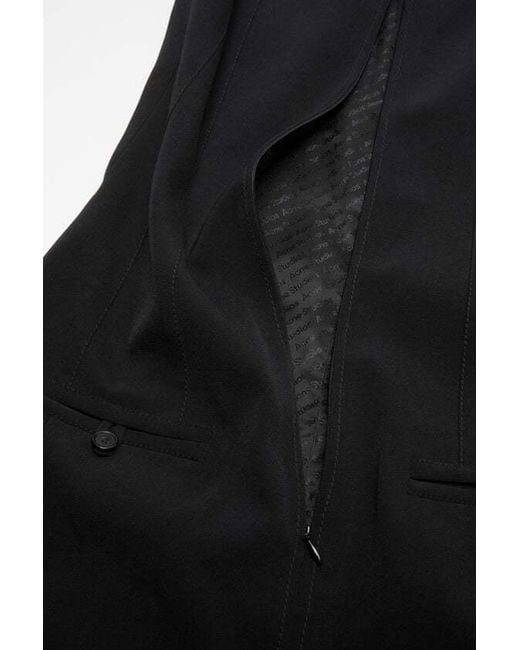 Acne Black Short Sleeve Mini Dress