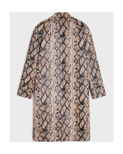 Céline Multicolor Oversized Python Mac Coat for men