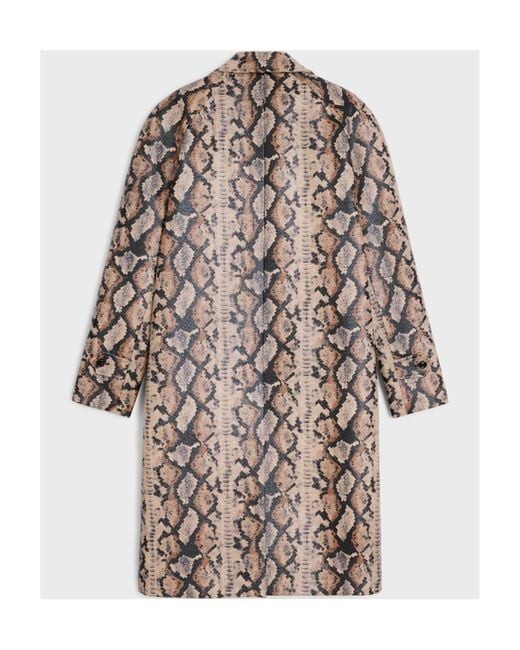 Céline Multicolor Oversized Python Mac Coat for men
