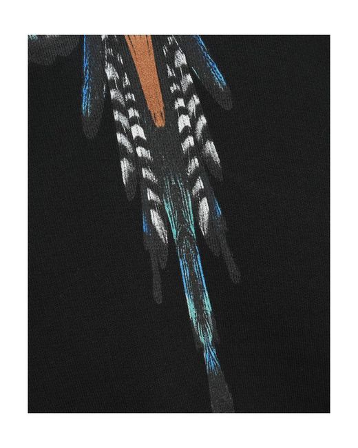Marcelo Burlon Black Logo Printed Sweater for men