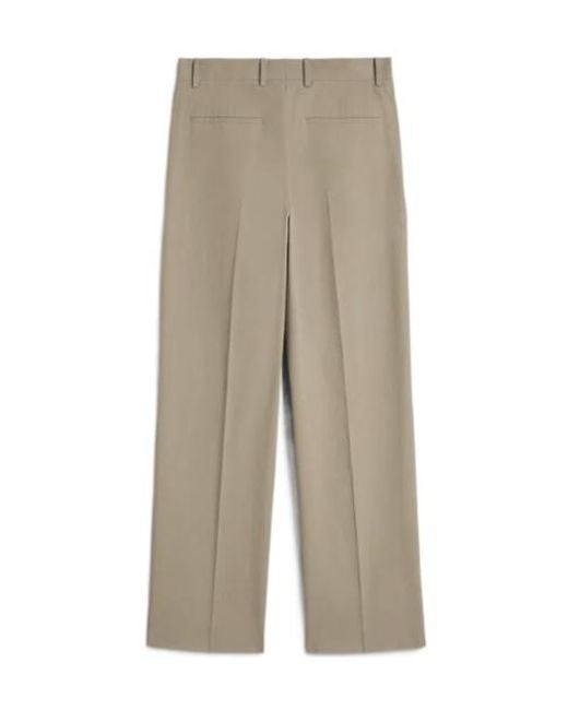 Jil Sander Gray Cotton Drill Trousers for men