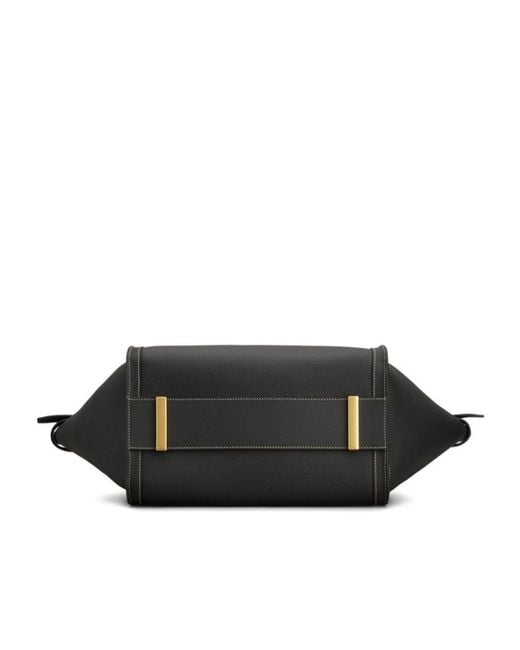 Tod's Black Medium Top Handle Shopping Tote Bag