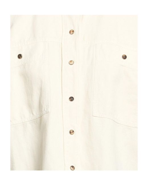 Brunello Cucinelli Natural Minimalist Shortsleeve Shirt