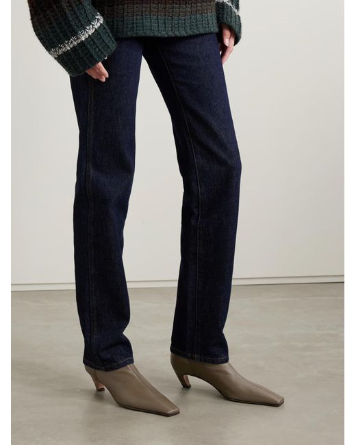 Khaite Brown Arizona Ankle Boots