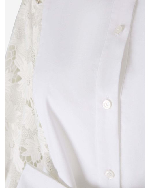 Erdem White Long-Sleeved Dress