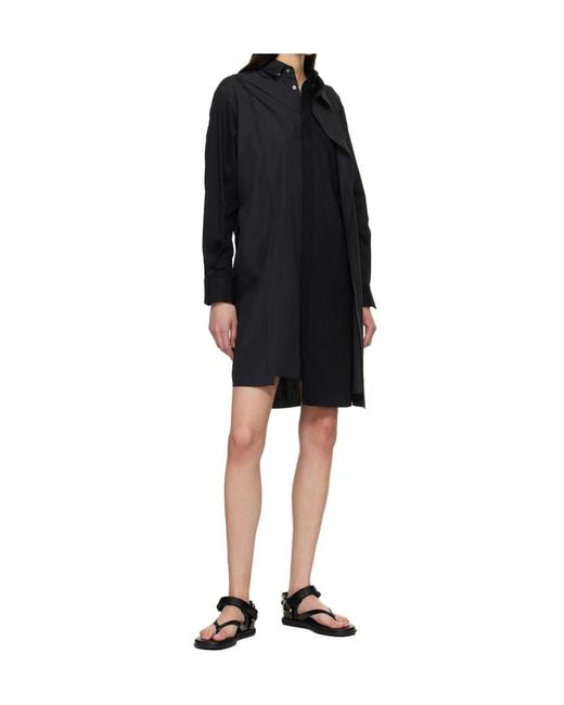 Sacai Black Belted Flip-Flops