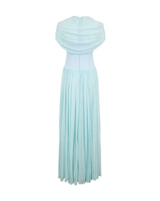 Jonathan Simkhai Blue Pleated Dress