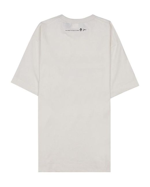 NANGA White Crew Neck T-Shirt for men