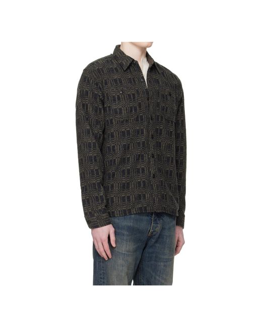 RRL Black Long-Sleeved Shirt for men