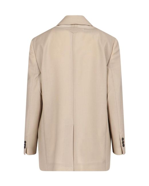 Prada Natural Single-Breasted Jacket