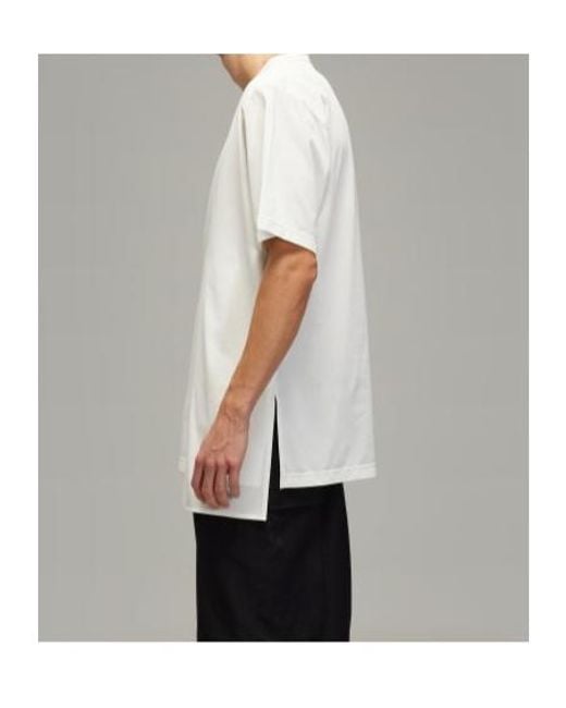 Y-3 White Oversize Fit Crewneck T-Shirt for men