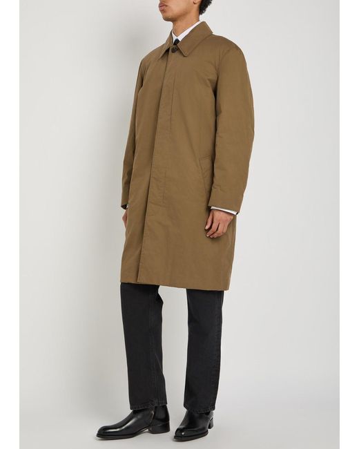 Saint Laurent Natural Quilted Cotton Coat for men