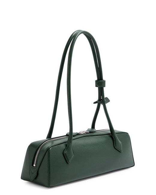 Alaïa Green Le Teckel Medium Grained Leather Shoulder Bag