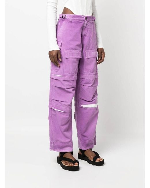 DARKPARK Purple Logo Cargo Pants